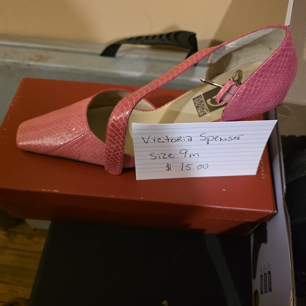 Victoria Spenser Pink High Heels Wear Out To Dinner Or A Night Out